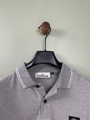 Stone Island Grey Slim Fit Polo