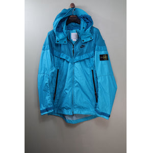 Stone Island x Nike Aqua Blue Hyper Light Membrana Jacket