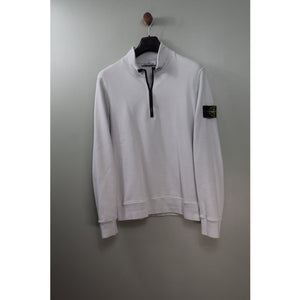 Stone Island Light Grey 1/4 Zip Jumper