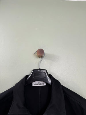 Stone Island Black 3/4 Zip Smock