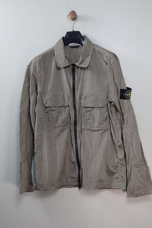 Stone Island Green Nylon Metal Overshirt