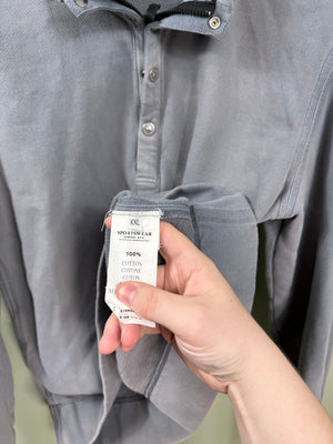 Stone Island Grey 1/4 Zip Jumper