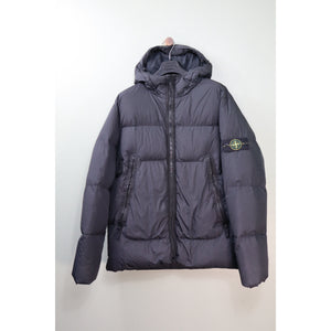 Stone Island Black Crinkle Reps Down Jacket
