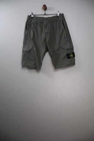 Stone Island Khaki RE-T Cargo Shorts