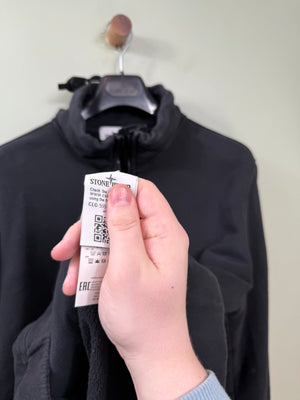 Stone Island Black 1/4 Zip Jumper