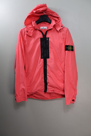 Stone Island Pink Tela Hooded Overshirt