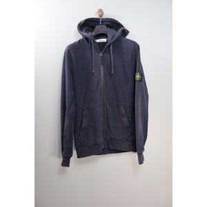 Stone Island Black Zipped Hoodie