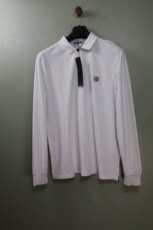 Stone Island White Slim Fit Polo