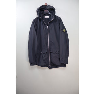 Stone Island Black Micro Reps Parka Jacket
