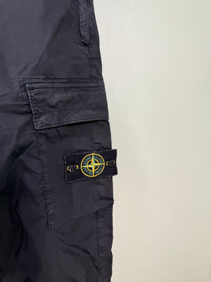 Stone Island Black RE-T Cargo Bottoms