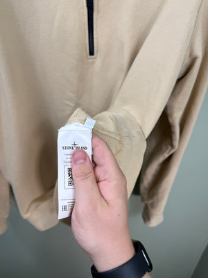 Stone Island Beige 1/4 Zip Jumper