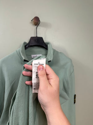 Stone Island Sage Green 1/4 Zip Jumper