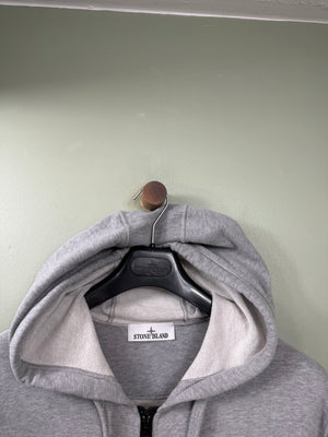 Stone Island Grey Zipped Hoodie