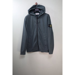 Stone Island Dark Green Zipped Hoodie