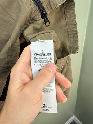 Stone Island Khaki Hooded Overshirt
