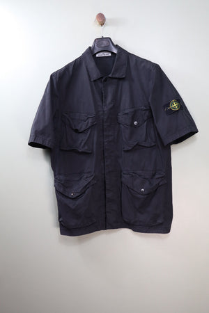 Stone Island Black Short Sleeve Overshirt