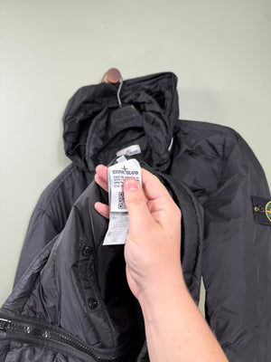 Stone Island Black Crinkle Reps Jacket