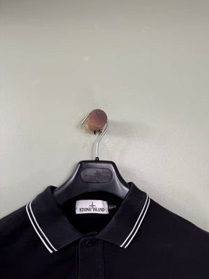 Stone Island Black Slim Fit Polo