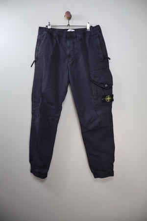 Stone Island Black RE-T Cargo Bottoms