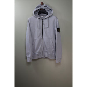 Stone Island Pastel Blue Zipped Hoodie