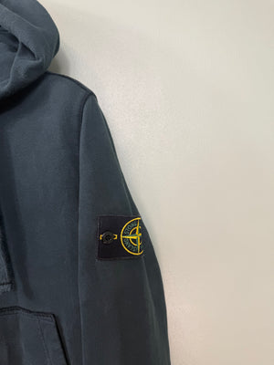 Stone Island Dark Green Zipped Hoodie