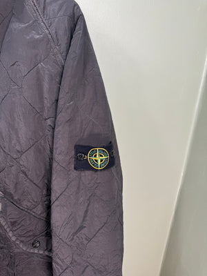 Stone Island Grey Quilted Nylon Jacket
