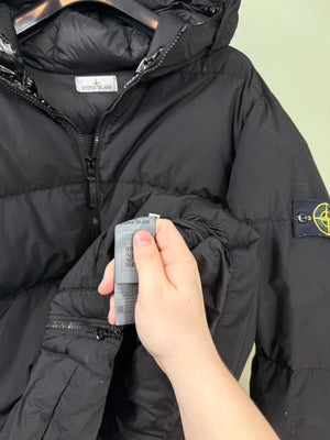 Stone Island Black Naslan Light Watro Down Jacket