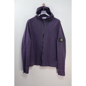 Stone Island Purple Zipped Hoodie