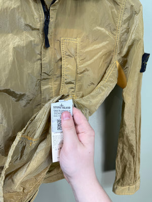 Stone Island Yellow Nylon Metal Overshirt