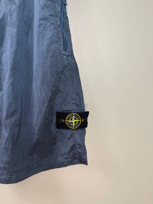 Stone Island Blue CO Nylon Metal Cargo Shorts