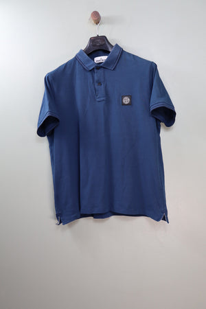 Stone Island Deep Blue Slim Fit Polo