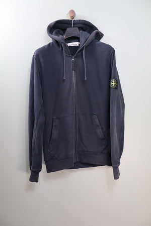 Stone Island Black Zipped Hoodie