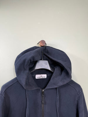 Stone Island Navy Zipped Hoodie