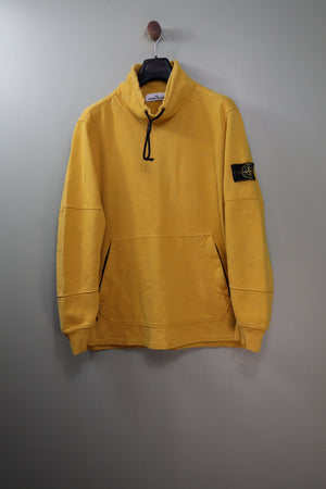 Stone Island Yellow Mock Neck Jumper