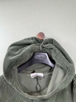 Stone Island Green Corduroy Smock
