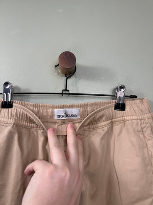 Stone Island Beige RE-T Cargo Bottoms