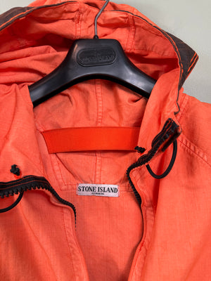 Stone Island Orange Cotton Tela Jacket