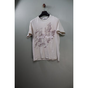 Stone Island Beige Grid Gamo T-Shirt