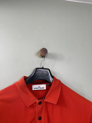 Stone Island Orange Slim Fit Polo
