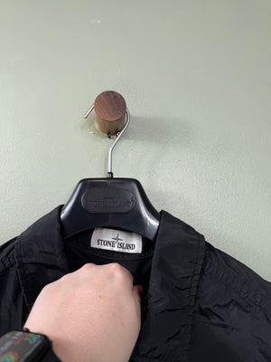 Stone Island Black Nylon Metal Overshirt