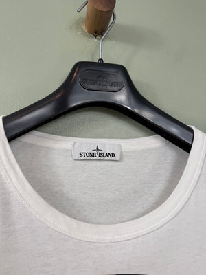 Stone Island White Desert Camo T-Shirt