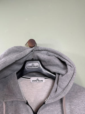 Stone Island Grey Zipped Hoodie