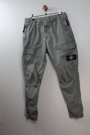 Stone Island Khaki RE-T Cargo Bottoms