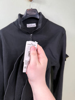 Stone Island Black 1/4 Zip Jumper