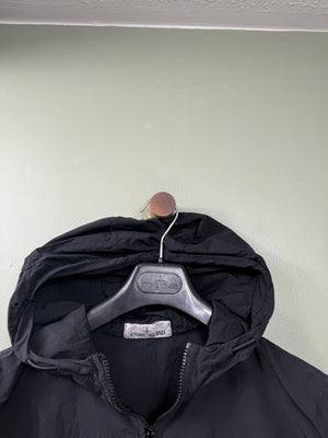 Stone Island Black Naslan Hooded Overshirt