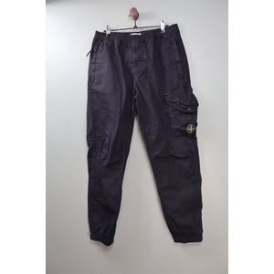 Stone Island Black RE-T Cargo Bottoms