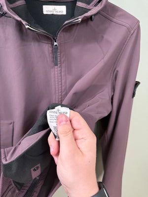Stone Island Burgundy Soft Shell Jacket