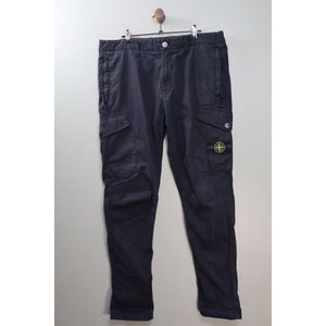 Stone Island Black RE-T Cargo Bottoms