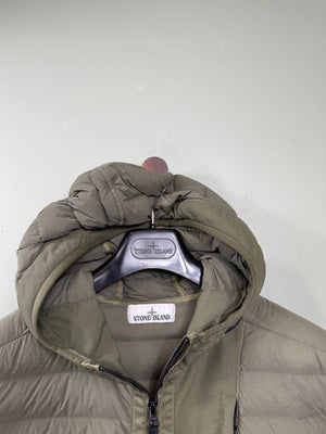 Stone Island Khaki Loom Woven Down Jacket