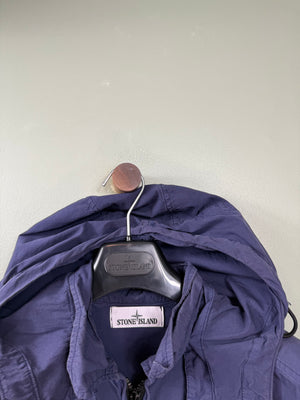 Stone Island Purple Hooded Tela Overshirt